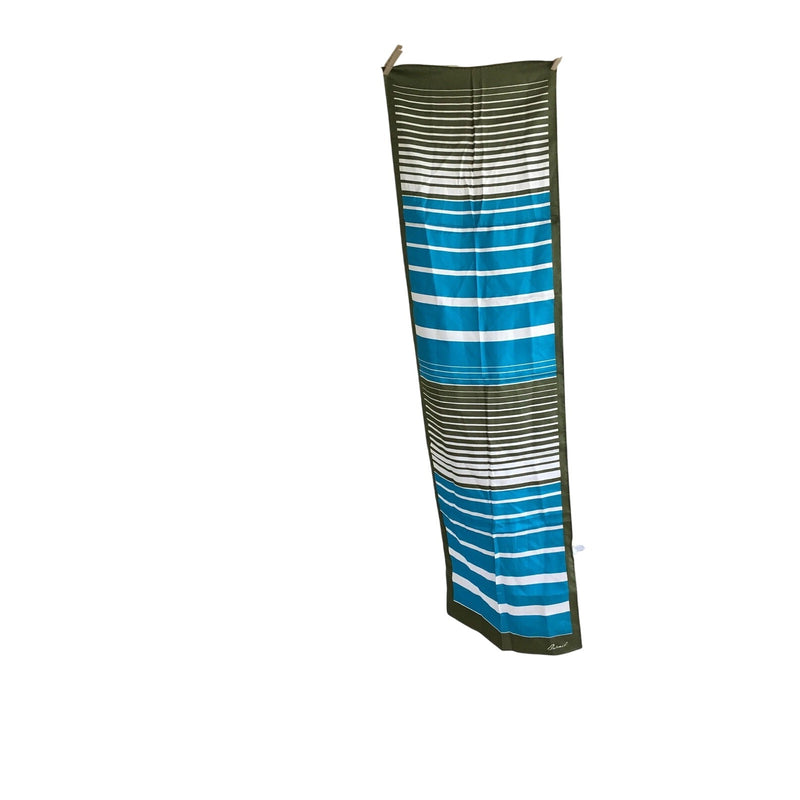 Burmel Striped Long Scarf Vintage Accessories made in Japan