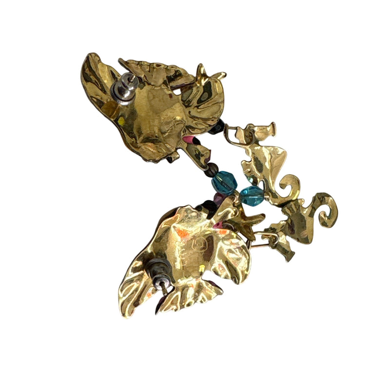 LATR Lunch at the Ritz Angel Fish Earrings Whimsical Jewelry