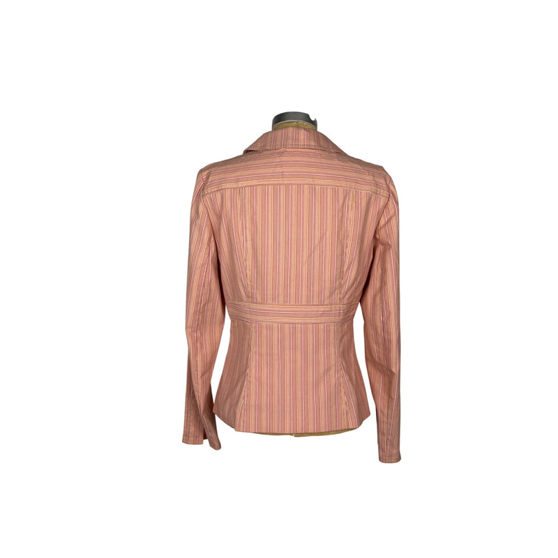 Nanette Lepore Jacket Pinstripe Feminine Blazer Authentic Vintage Designer