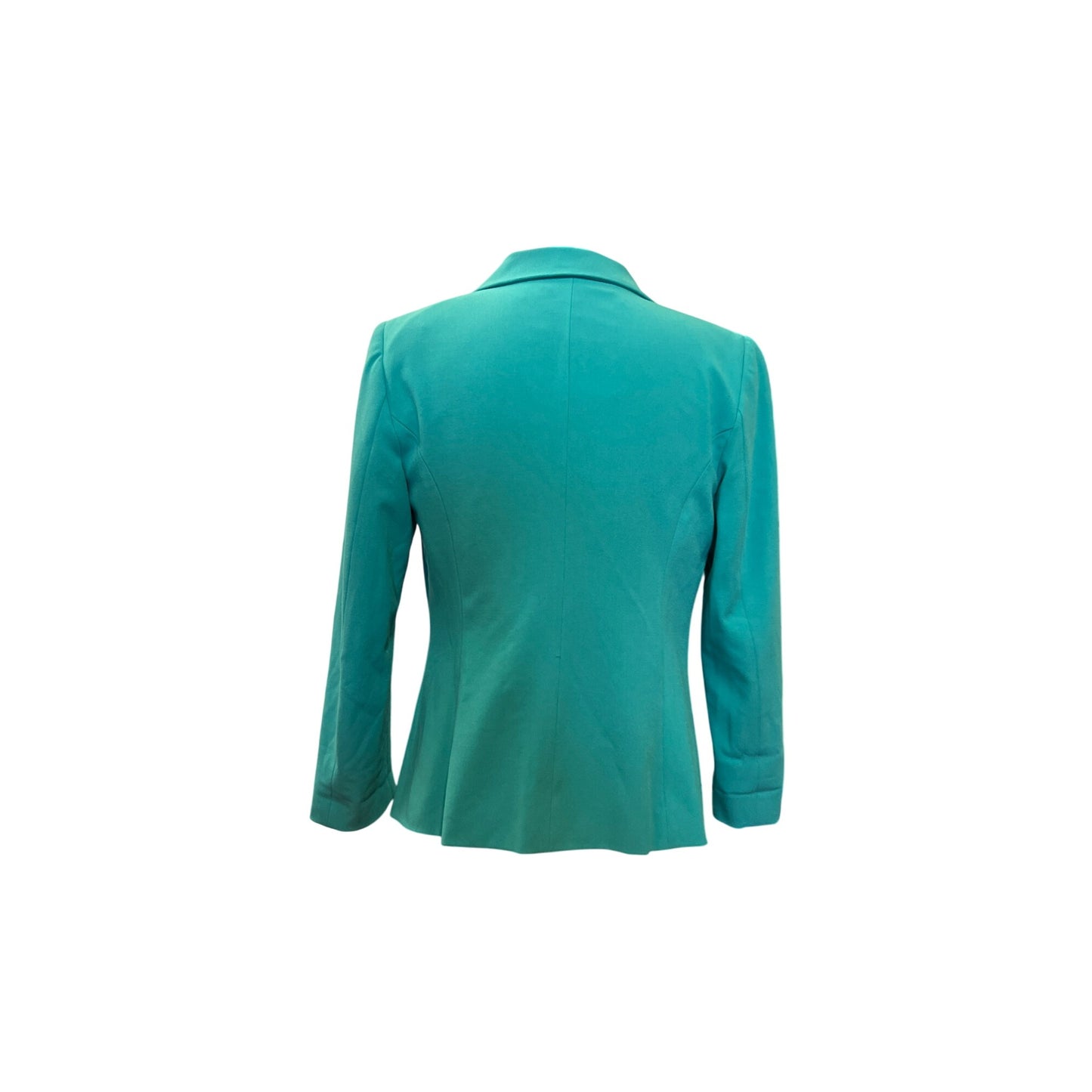 Kensie Teal Blazer Jacket With Polka Dot Lining Cute Girlie Fun Top Made to Make You Feel Pretty