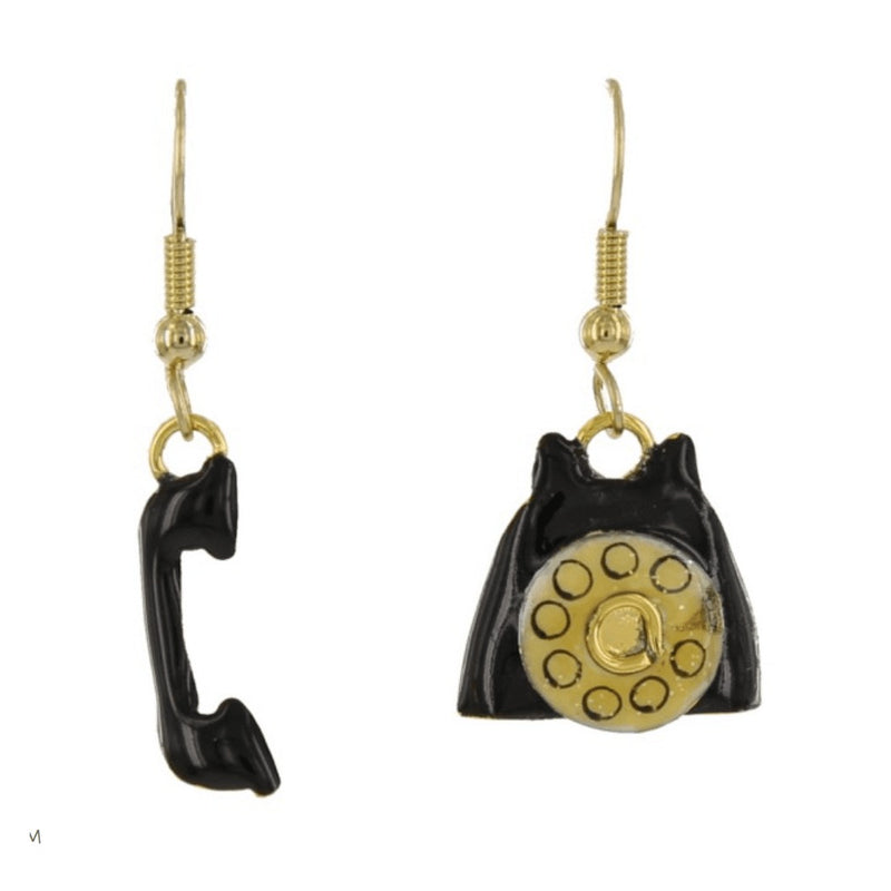 Lunch at the Ritz Dangling Phone Earrings Contemporary Costume Jewelry