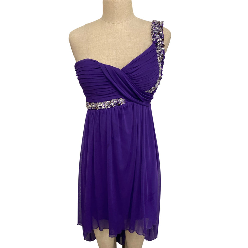 Vintage Deb Purple One-Shoulder Dress With Embellishments Prom, Fundraiser for Sustainable Fashion Education Programs