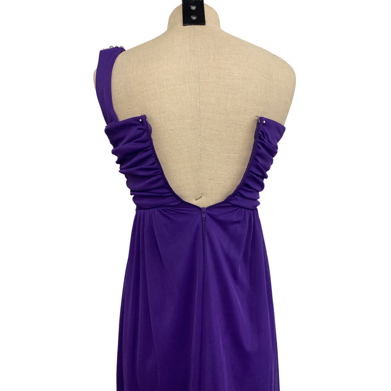 Vintage Deb Purple One-Shoulder Dress With Embellishments Prom, Fundraiser for Sustainable Fashion Education Programs