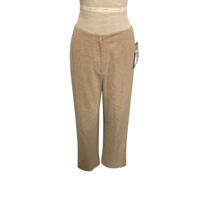 Anne Klein Wool Cashmere Classic Pants Size 8 Beige