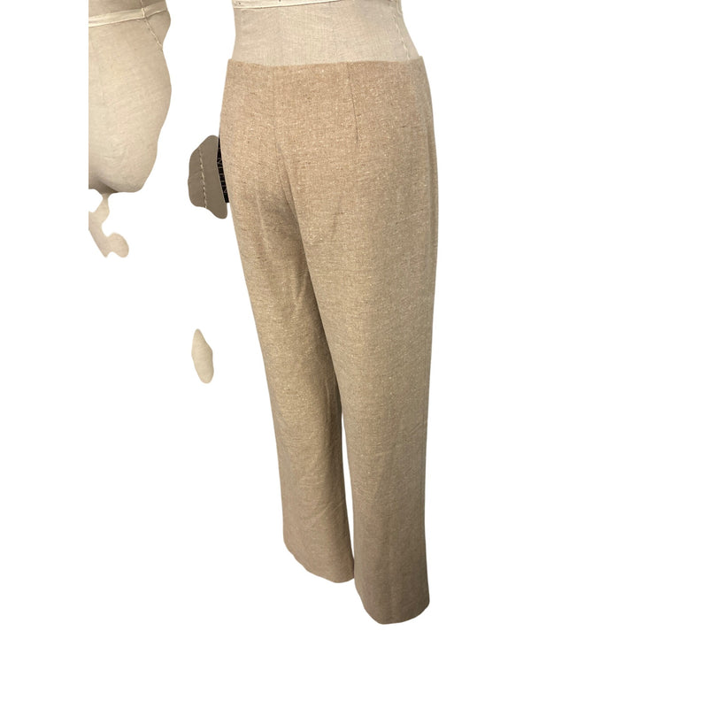 Anne Klein Wool Cashmere Classic Pants Size 8 Beige