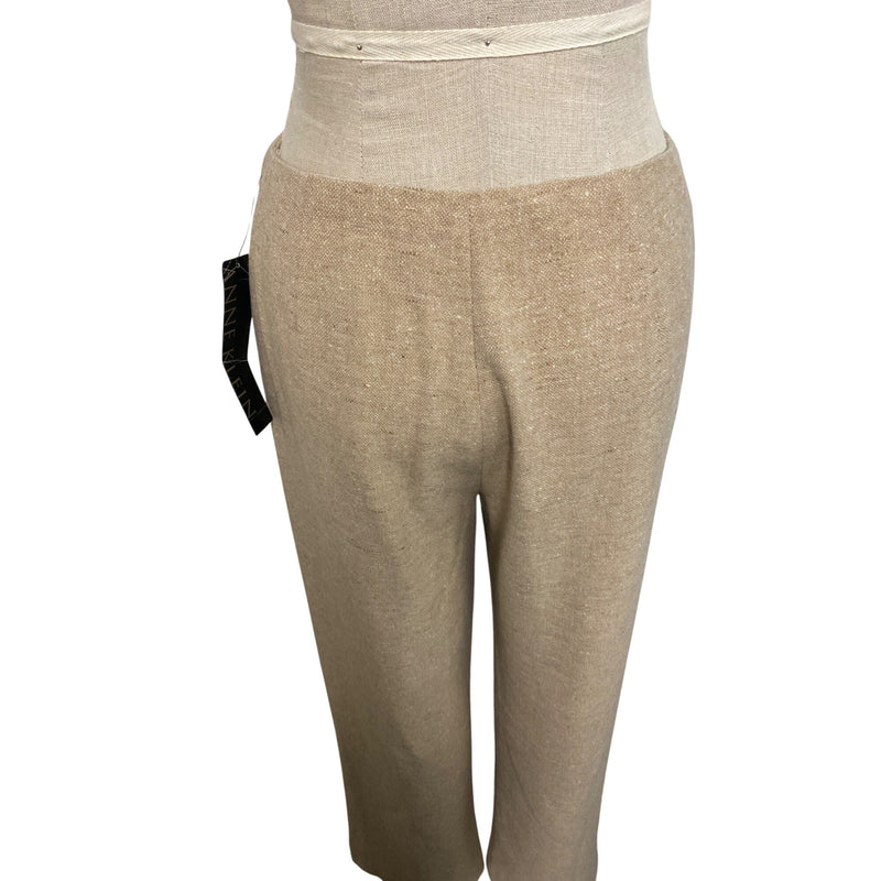 Anne Klein Wool Cashmere Classic Pants Size 8 Beige