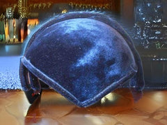 Art Deco Elegance: Cain Sloan Metallic Blue Velvet Vintage Hat