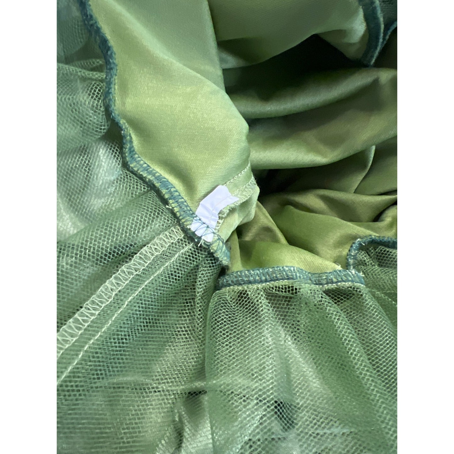 Ruby Rox Lime Green Satin Halter Dress With Brooch Detail