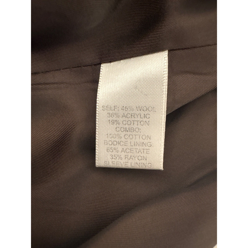 Vintage Nanette Lepore Y2K Suit 3-Piece Set Jacket Pants Skirt Blue Tweed Wool Brown Velvet Trim Suit Fundraiser for Sustainable Fashion