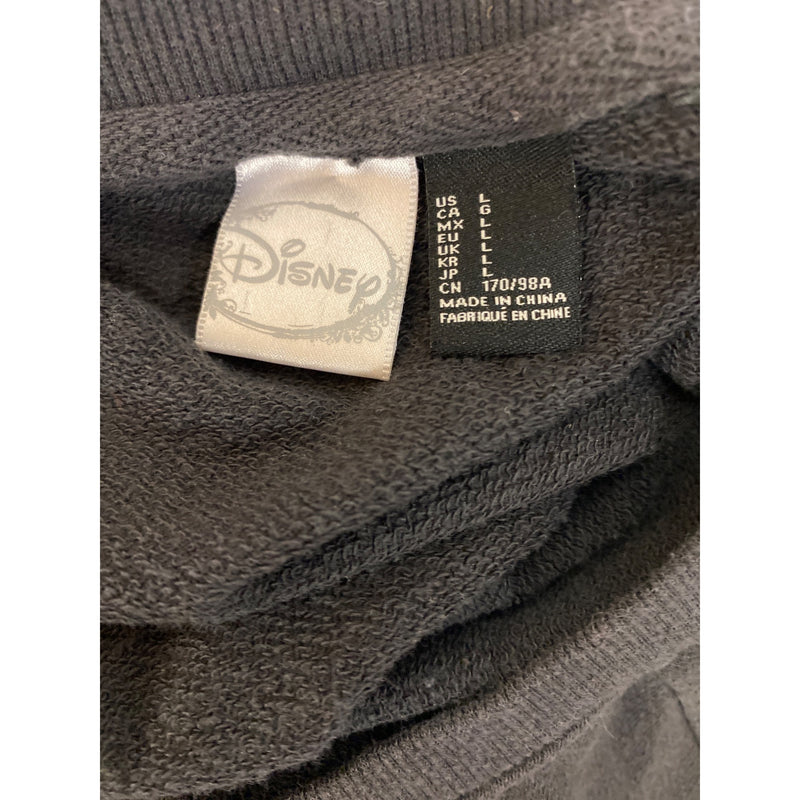 Disney Mickey Mouse Studded Sweatshirt L Black Cotton Blend Womens