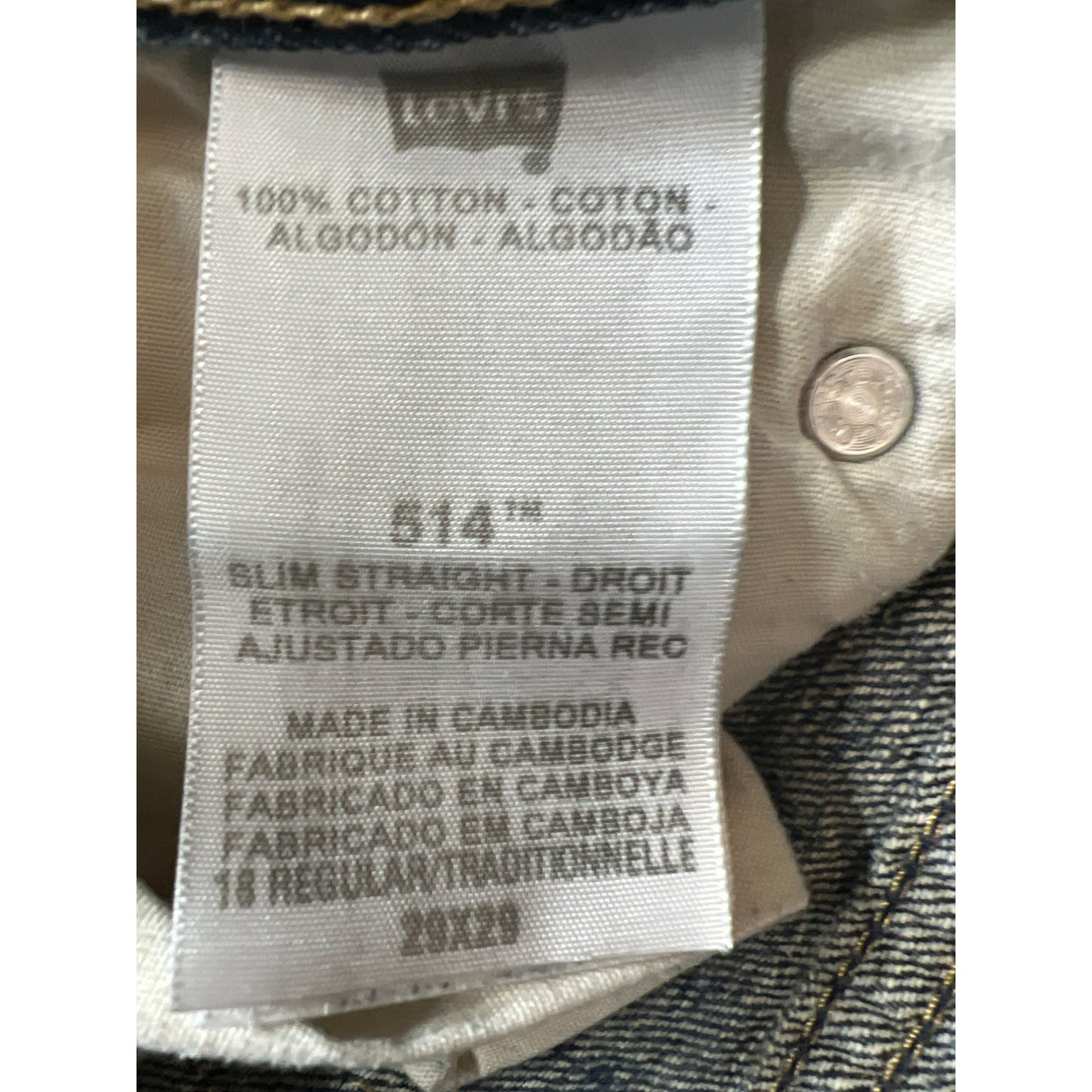 Levi’s 514 Slim Straight 29 x 29 Jeans