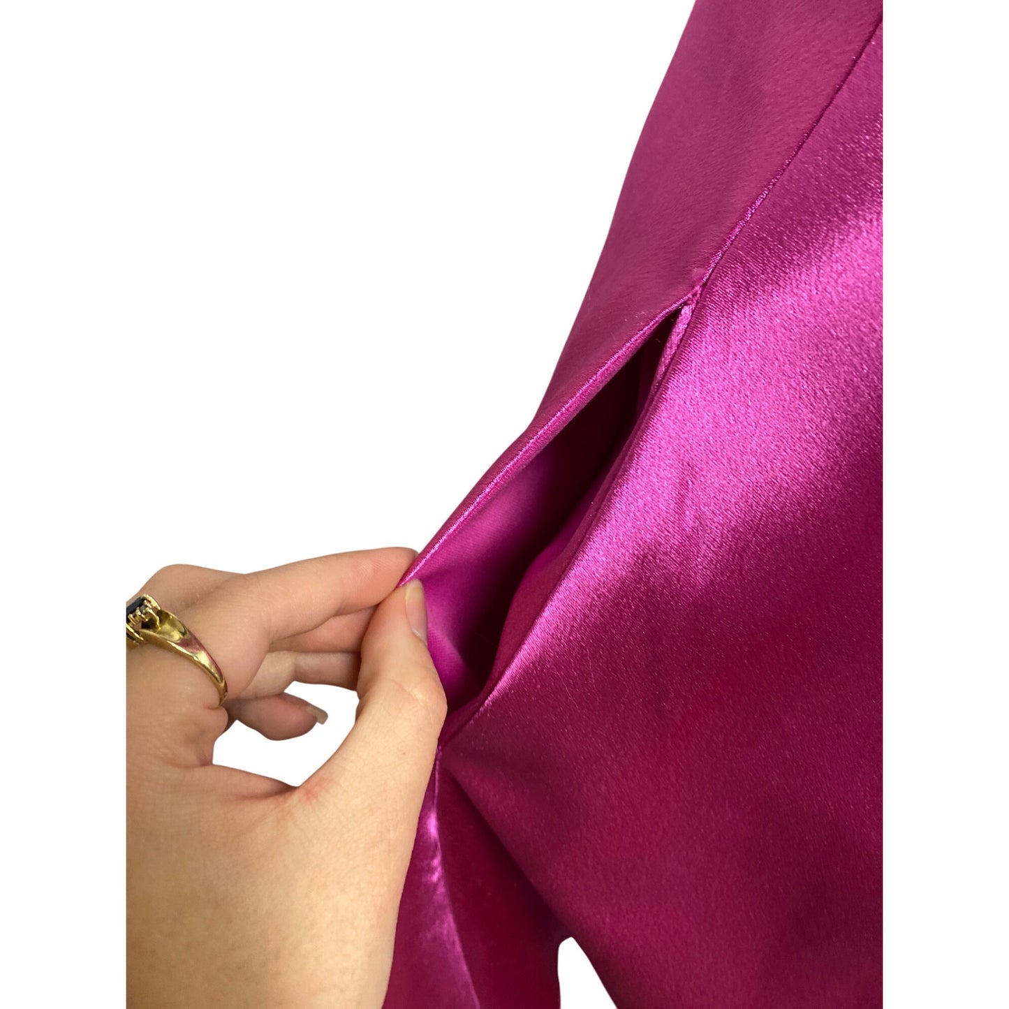 Speechless Womens Fuchsia Satin Fit Flare Mini Dress With Double Straps Size 5