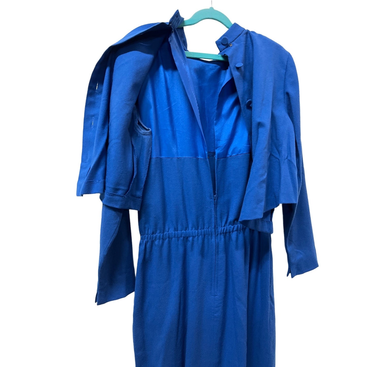 Vintage Doncaster Custom Royal Blue Executive Secretary Dress
