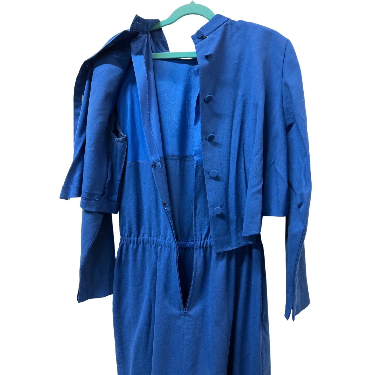 Vintage Doncaster Custom Royal Blue Executive Secretary Dress