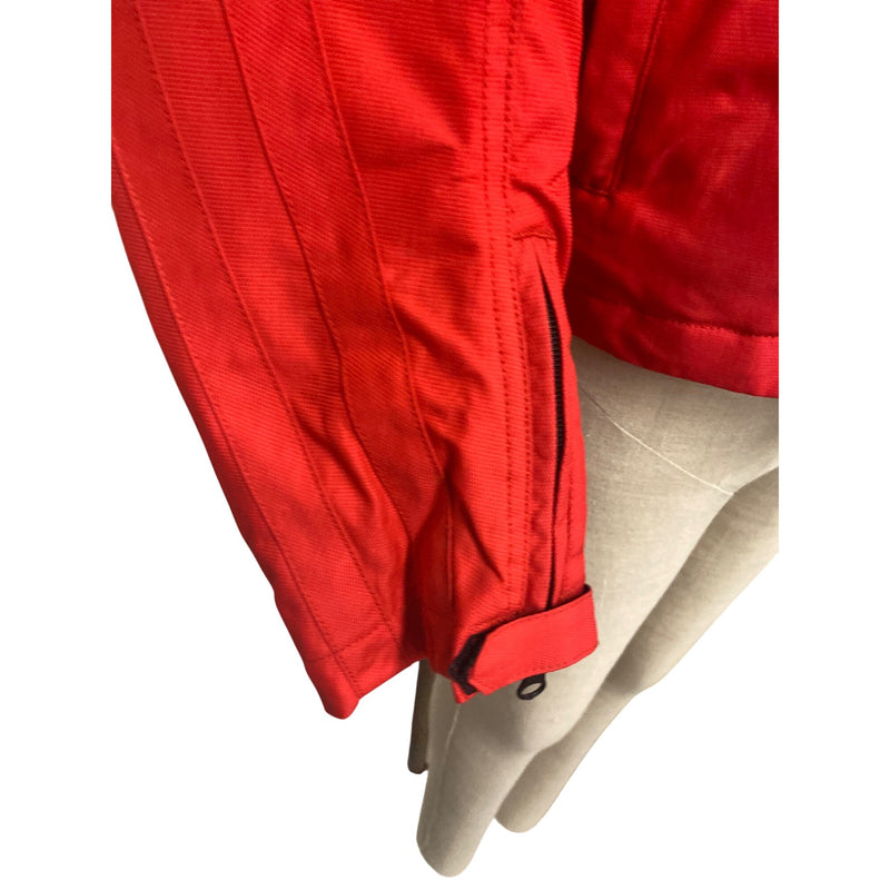 MotoGP Red Jacket With Zipper & Button Front Closure Unisex Large Polyester Bike Racing Style