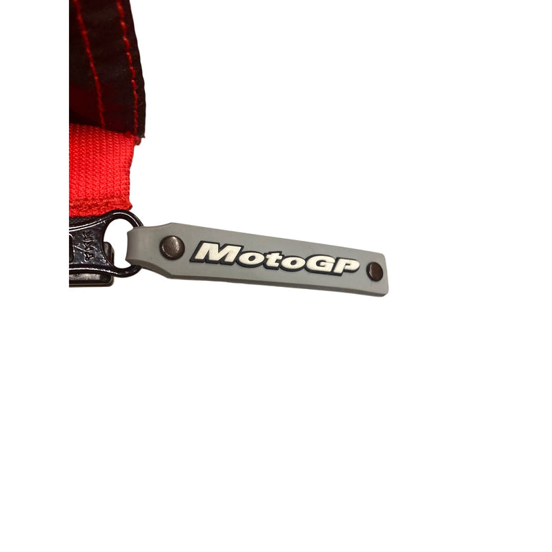 MotoGP Red Jacket With Zipper & Button Front Closure Unisex Large Polyester Bike Racing Style