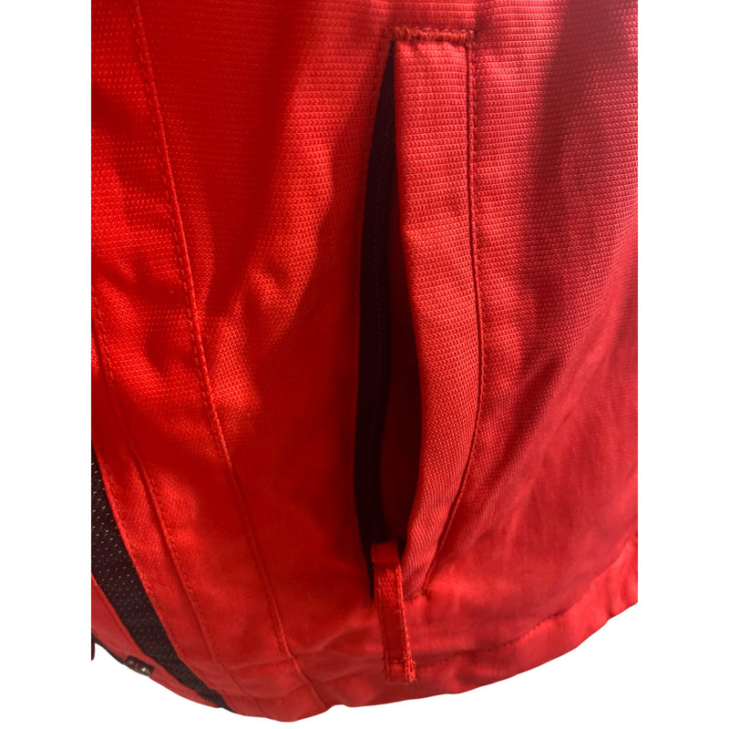 MotoGP Red Jacket With Zipper & Button Front Closure Unisex Large Polyester Bike Racing Style