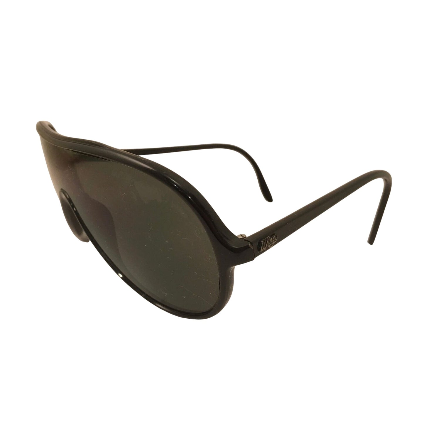 Wings Bausch & Lomb Vintage Eyewear Black Aviator Sunglasses