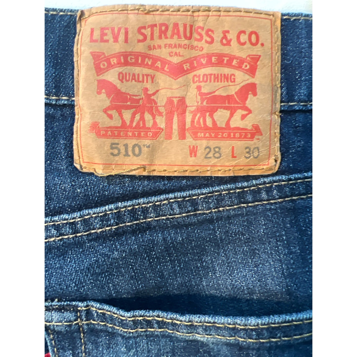 Levi Strauss & Co. Original Riveted 510 28x30 Jeans Denim Pant