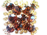 Delizza Elster Juliana Rhinestones Brooch Vintage Costume Jewelry