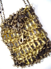 Neide Ambrosio Zipper Metal Chain Mail Bag Handcrafted in Brazil