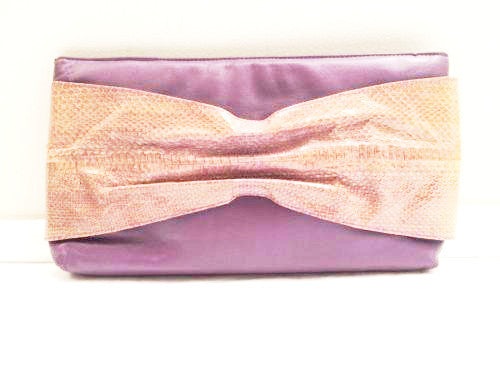 Venizia Leather Clutch Purse Bag Vintage Accessories