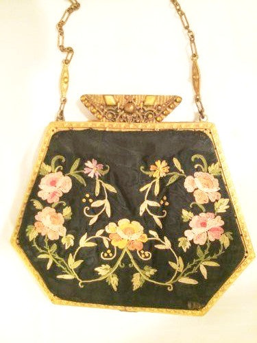 Victorian Revival Purse Floral Little Bag Vintage Accessories