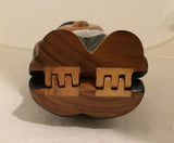 Timmy Woods of Beverly Hills Groom Prince Whimsical Acacia Wood Purse Bag new