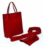 Valentino Garavani Set Red Tote Bag and Scarf SS 68 Re-Edition Vintage Accessories