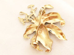 Floral Vintage Jewelry Tiger Lilly Flower Brooch Pin