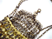 Neide Ambrosio Zipper Metal Chain Mail Bag Handcrafted in Brazil