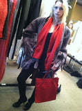 Valentino Garavani Set Red Tote Bag and Scarf SS 68 Re-Edition Vintage Accessories