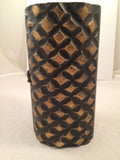 Timmy Woods of Beverly Hills Golden Blk Box Bag Crossbody Clutch Purse Handbag