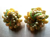 Vintage Pearls Set of Necklace and Clip Earrings Old Jewelry made in Japan