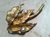 DANECRAFT 1/20 12K Gold Filled Pin pearl Brooch Pin