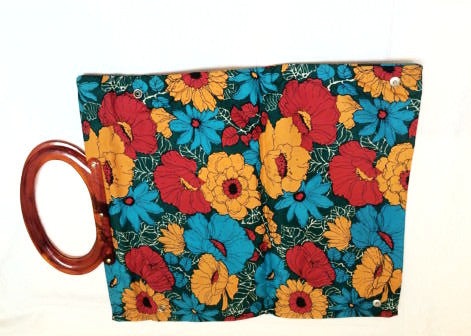Floral Bold Tote Bag Retro Handbag Vintage Accessories
