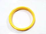 Bakelite Bangle Vintage Plastic Jewelry Yellow Bracelet