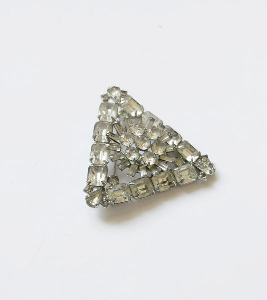 Weiss Diamond Rhinestones Brooch Pin Vintage Jewelry