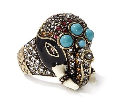 Heidi Daus Jewelry Queen of Siam Crystal Enamel Ring