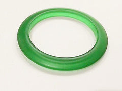 Translucent Ice Green Bangle Bracelet Vintage Plastic Jewelry