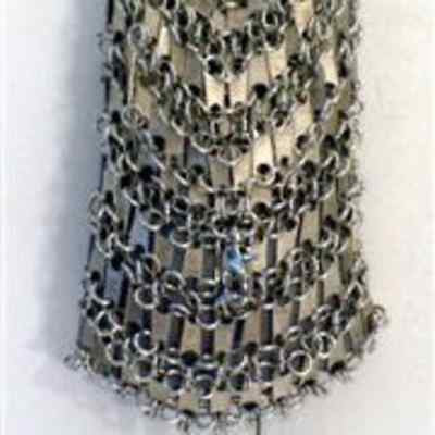 Neide Ambrosio Zipper Metal Chain Mail Bag Handcrafted in Brazil