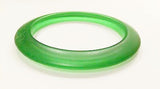 Translucent Ice Green Bangle Bracelet Vintage Plastic Jewelry