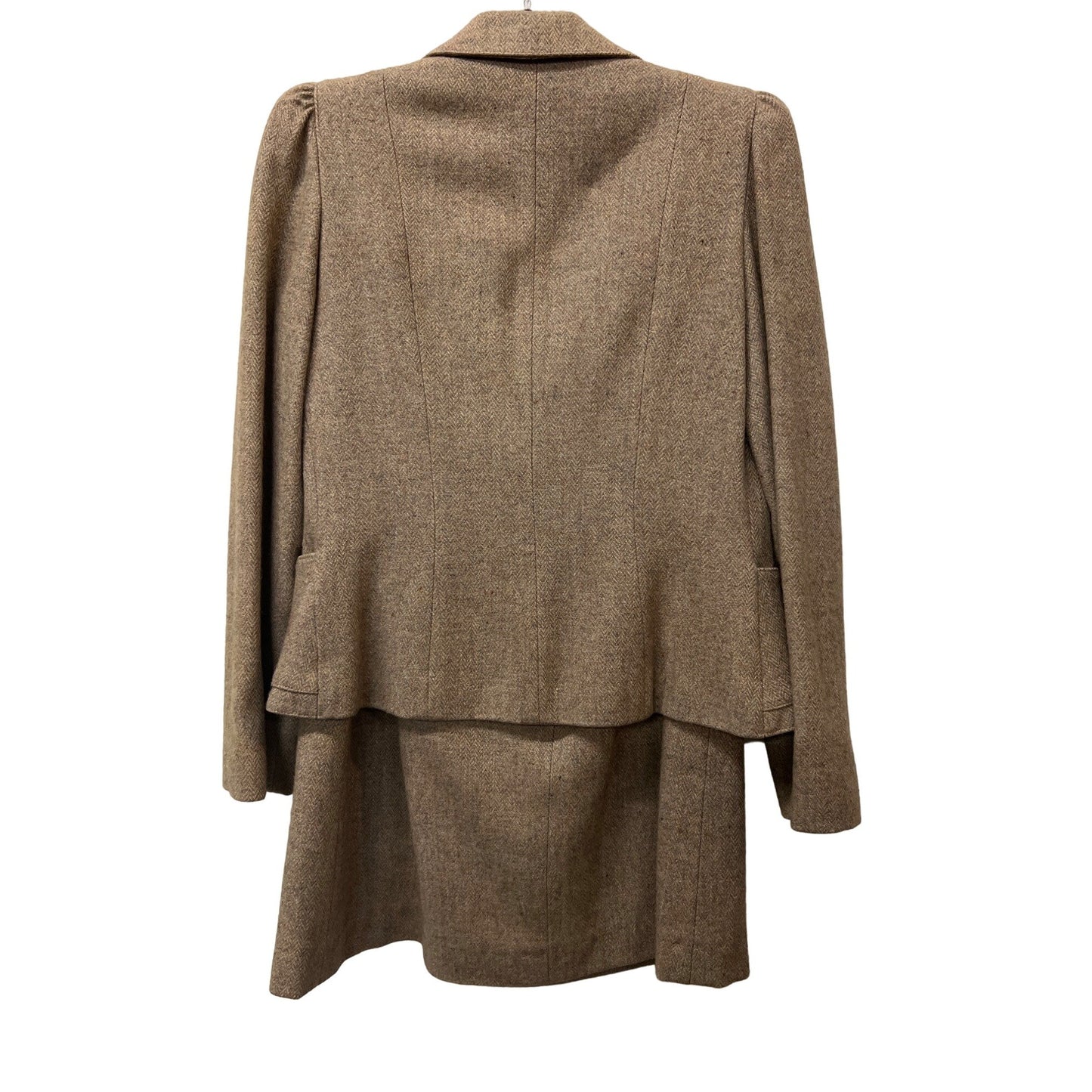 Vintage Bayberry Two-piece set Wool Skirt Jacket Suit Wool