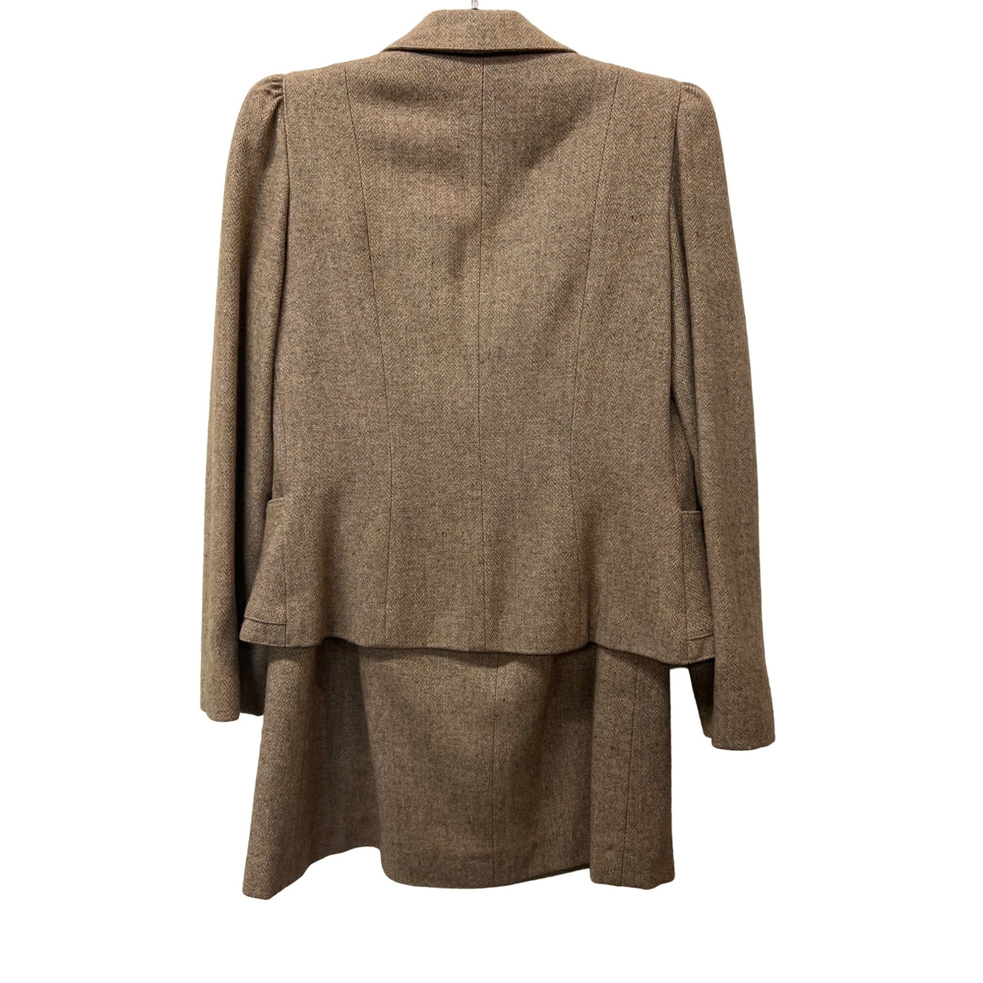 Vintage Bayberry Two-piece set Wool Skirt Jacket Suit Wool
