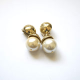 Givenchy Pearls Clip on Earrings Vintage Jewelry