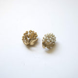 Trifari Pearls Floral Clip On Jewelry Vintage Costume Jewelry