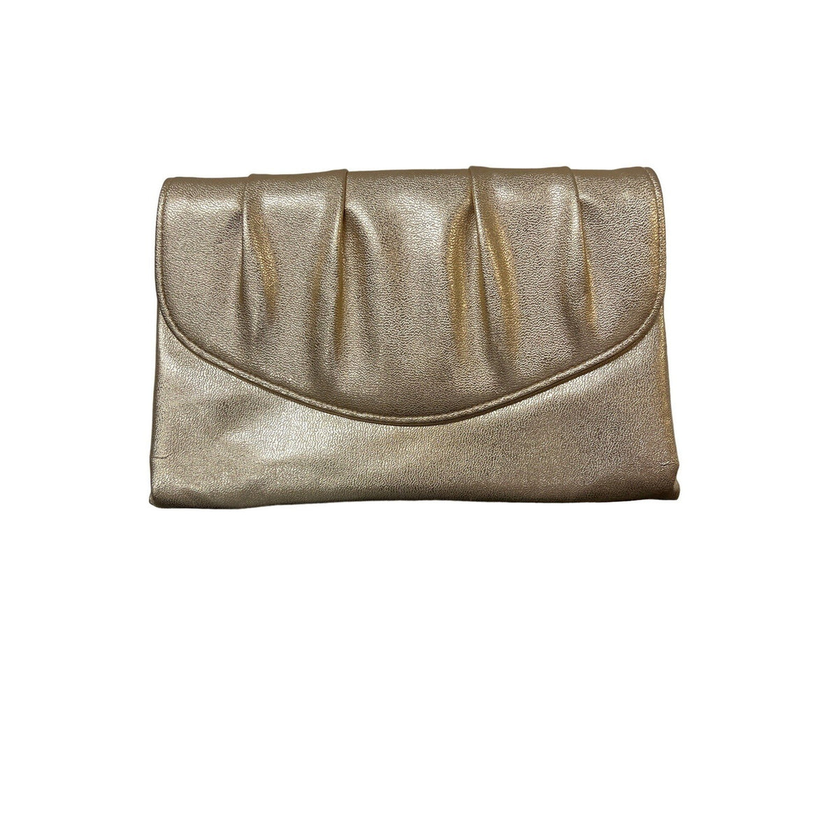 Vintage Bag Metallic Golden Clutch