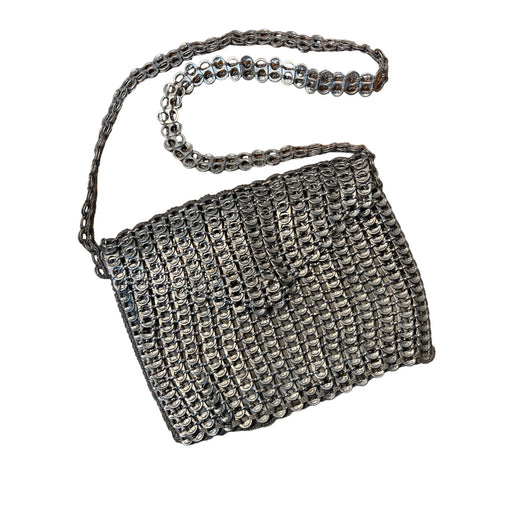 Neide Ambrósio for luxboheme Handmade Recycled Pop tabs messenger bag Sustainable