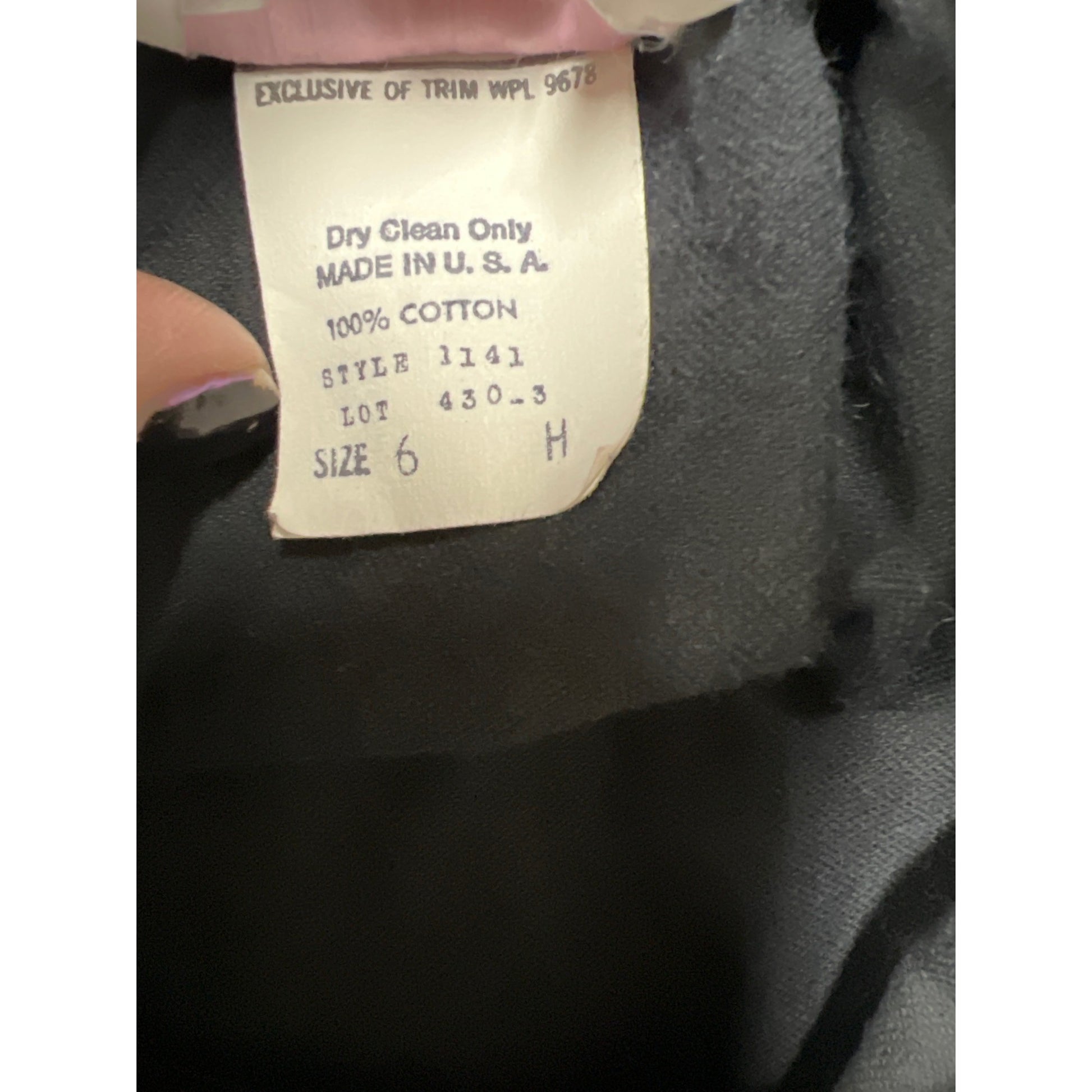 Vintage Pair Ups Womenswear Black Velvet MIdi Skirt 6