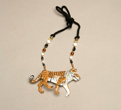Dorian Designs Necklace Tiger Wild Cat Pendant